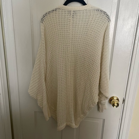 White Large/Extra Large Chunky Knit Cardigan by American Eagle - Picture 5 of 5